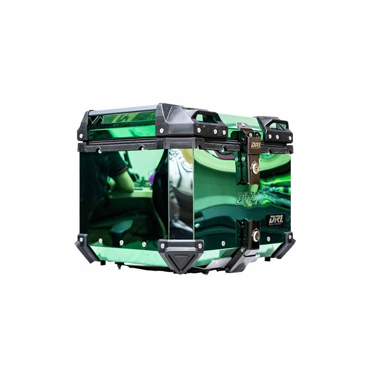 MALETERO CUADRADO DR1 ALU PRO ACERO 45 LT VERDE