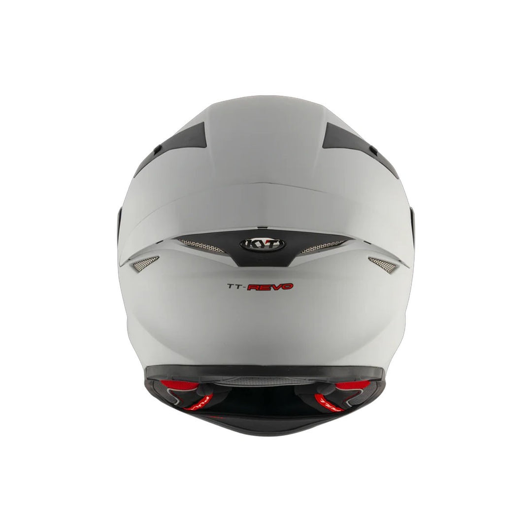 CASCO CERTIFICADO KYT TT REVO CON SPOILER PLAIN GRIS MATE