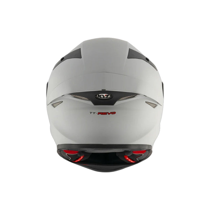 CASCO CERTIFICADO KYT TT REVO CON SPOILER PLAIN GRIS MATE