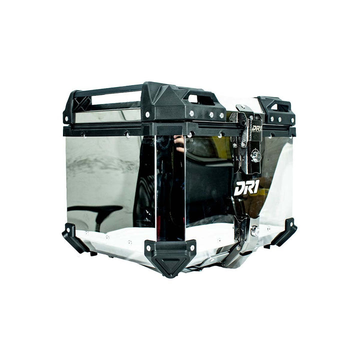 MALETERO CUADRADO DR1 ALU PRO ACERO 45 LT GRIS ESPEJO