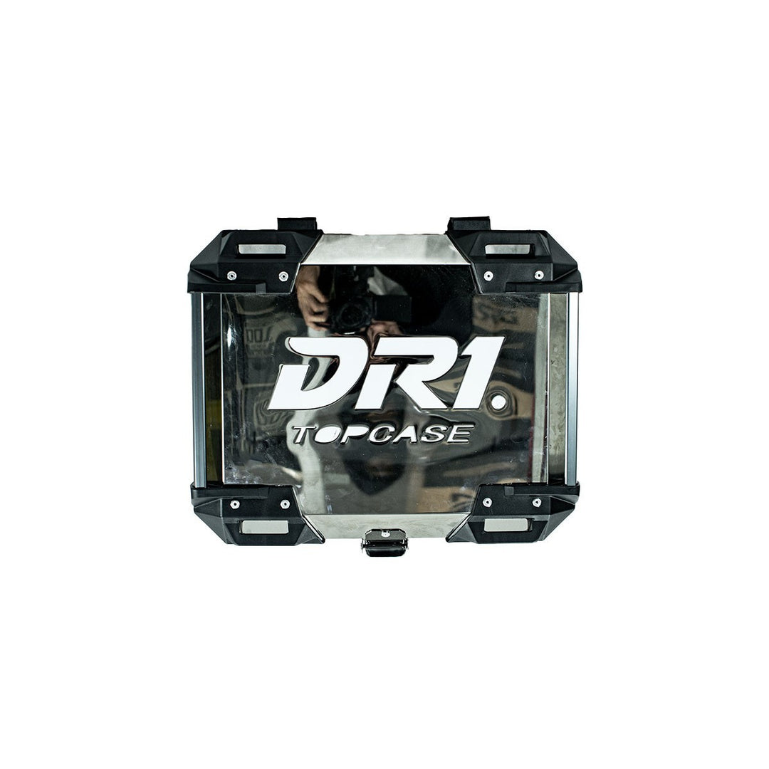 MALETERO CUADRADO DR1 ALU PRO ACERO 45 LT GRIS ESPEJO