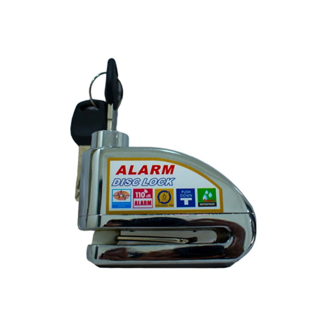 CANDADO DFR DISCO ALARMA 8306 PLATEADO