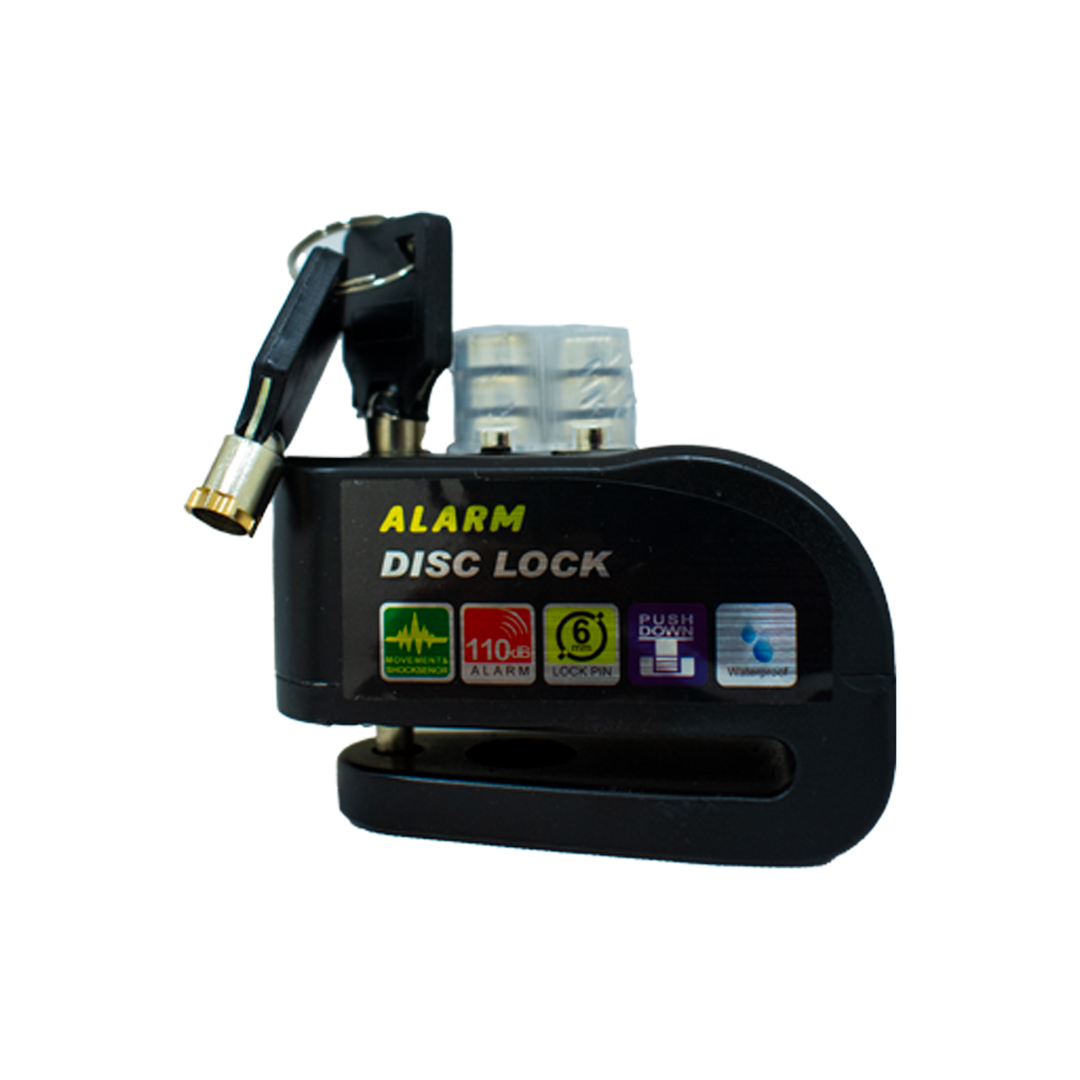 CANDADO DFR DISCO ALARMA PEQUEÑO 103 NEGRO