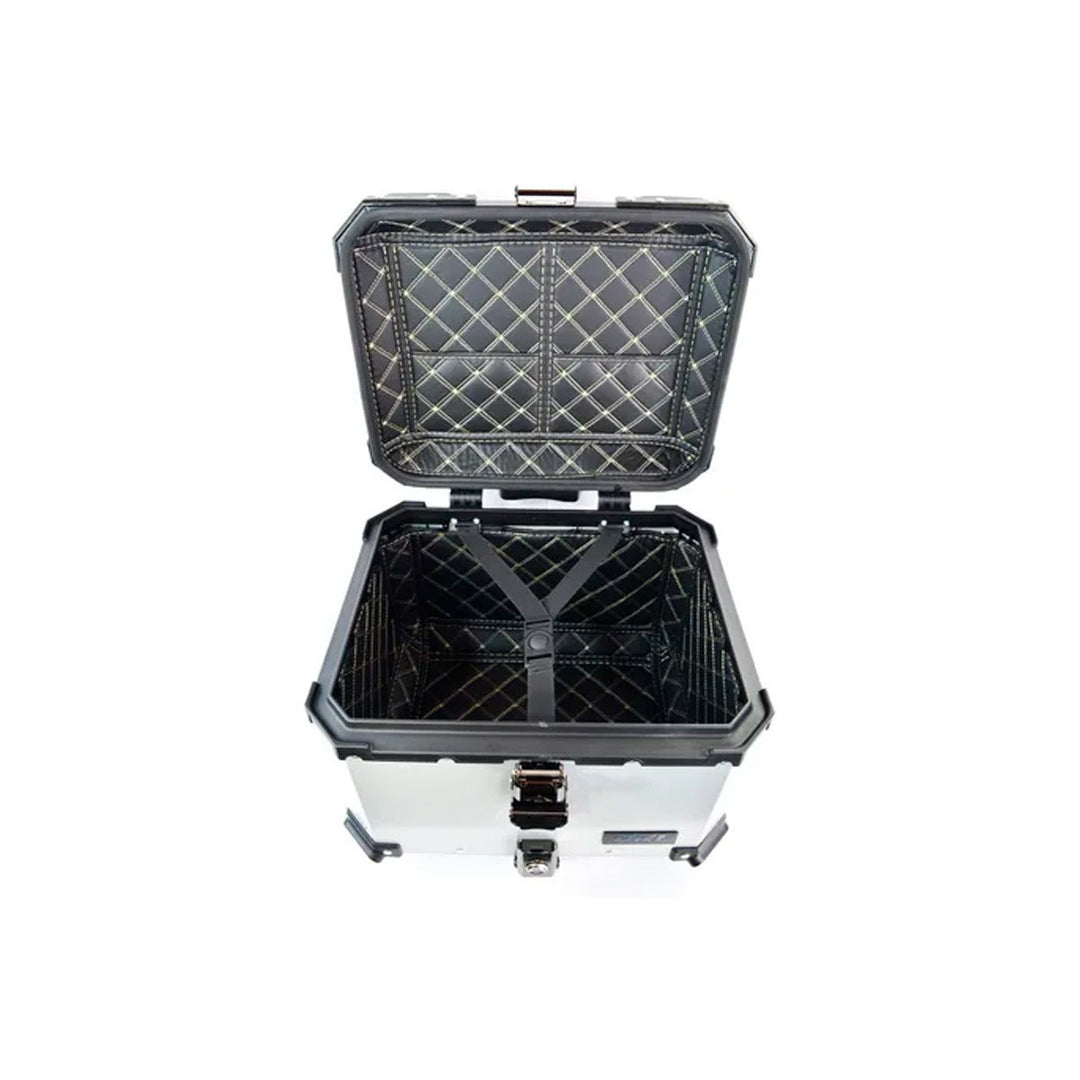 MALETERO CUADRADO DR1 ALU PRO ALUMINIO 45 LT GRIS