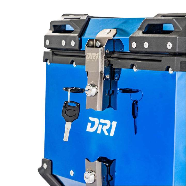 MALETERO CUADRADO DR1 ALU PRO ACERO 45 LT AZUL