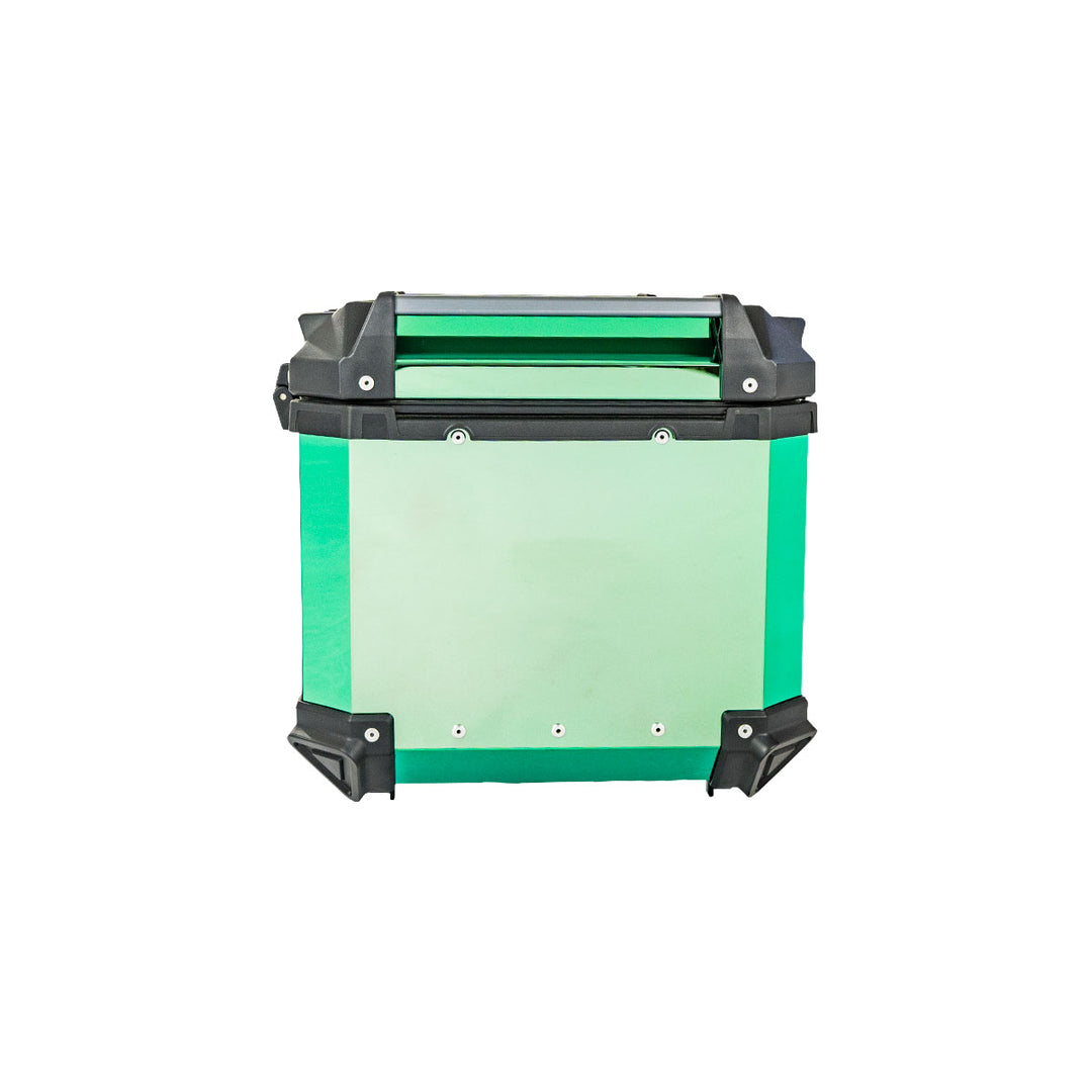 MALETERO CUADRADO DR1 ALU PRO ACERO 45 LT VERDE