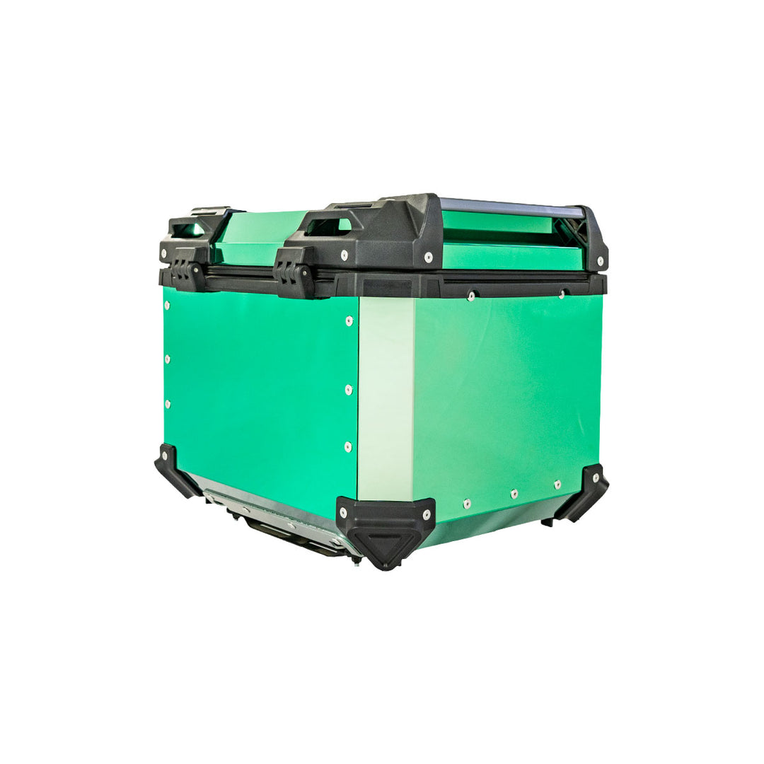 MALETERO CUADRADO DR1 ALU PRO ACERO 45 LT VERDE