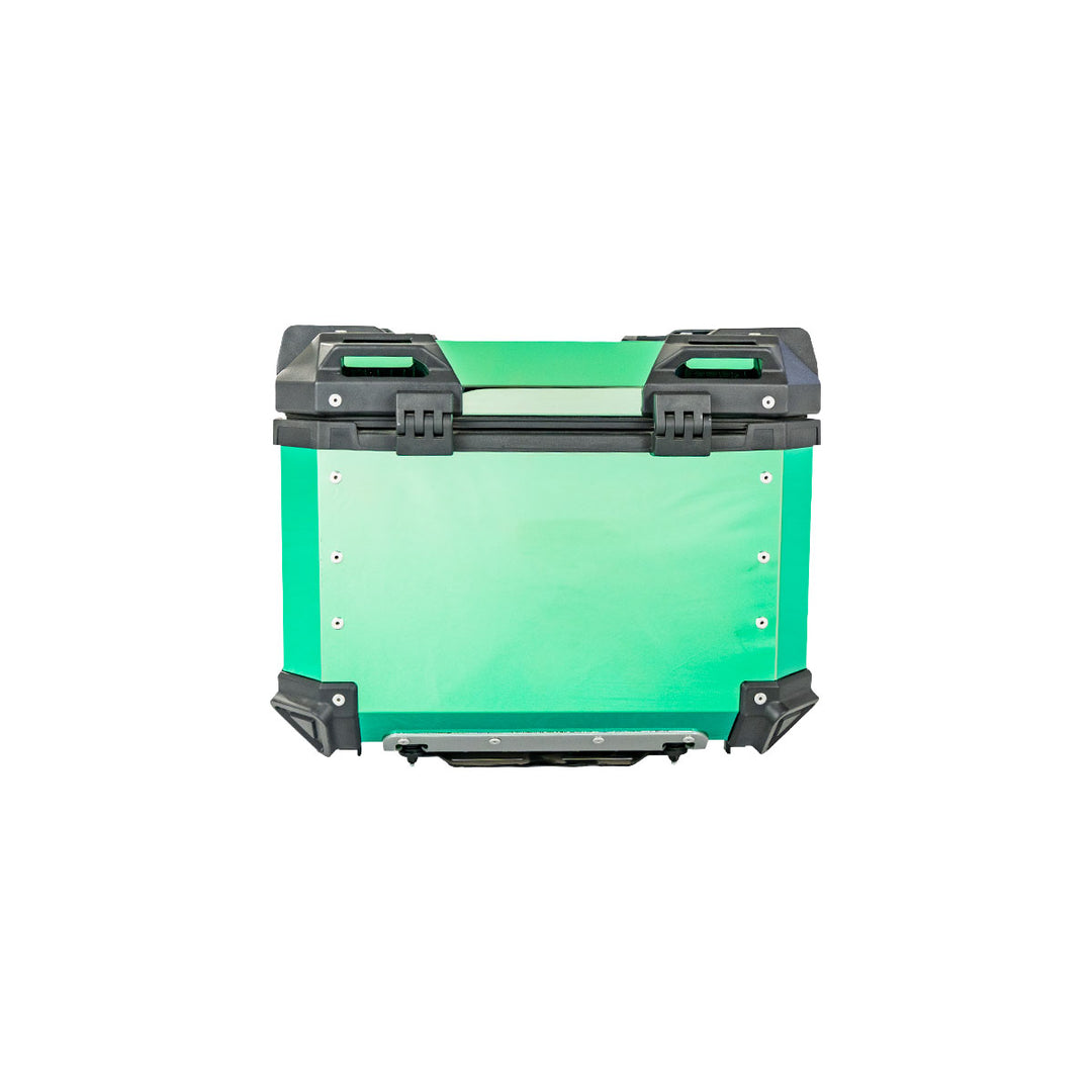 MALETERO CUADRADO DR1 ALU PRO ACERO 45 LT VERDE