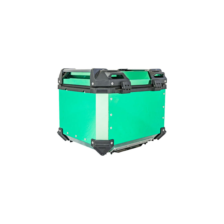 MALETERO CUADRADO DR1 ALU PRO ACERO 45 LT VERDE