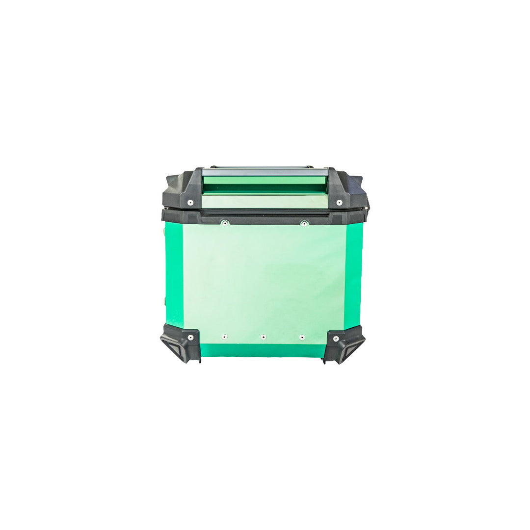 MALETERO CUADRADO DR1 ALU PRO ACERO 45 LT VERDE