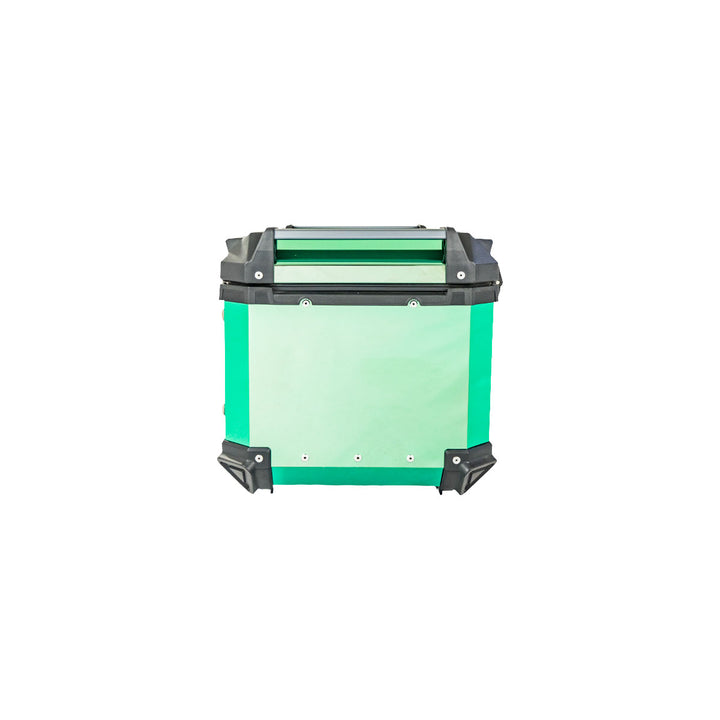 MALETERO CUADRADO DR1 ALU PRO ACERO 45 LT VERDE