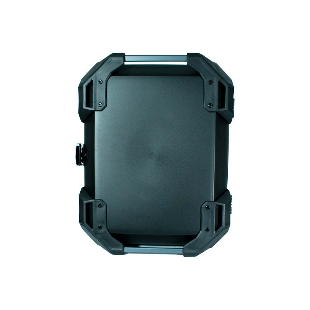MALETERO CUADRADO DR1 THUNDER DOBLE CHAPA 45 LT POLIPROPILENO BASE ALUMINIO