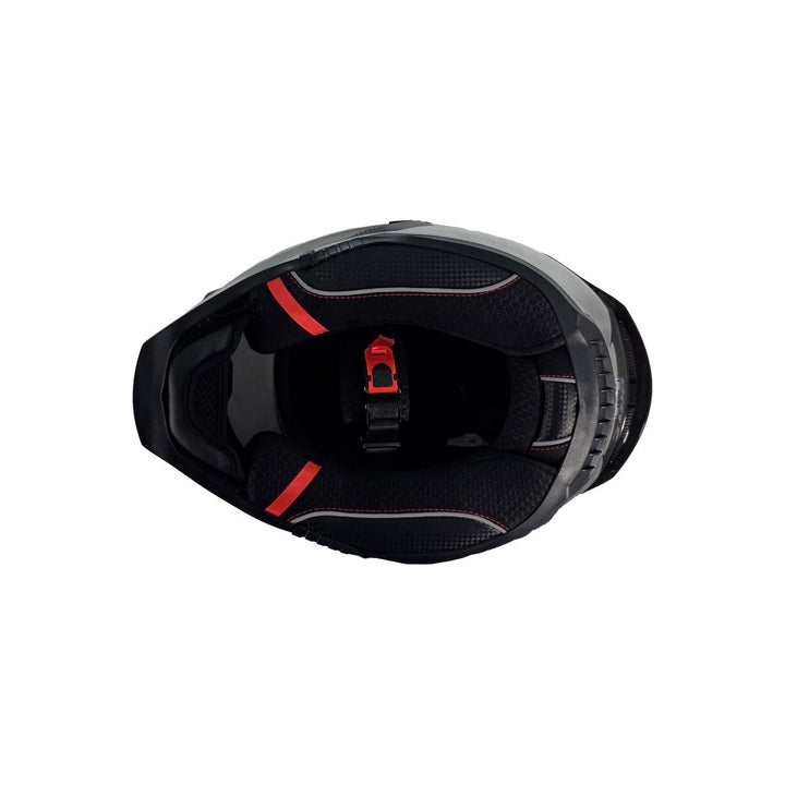Casco Integral Dr1 K666 Solid Gris Metalizado Sp Negro