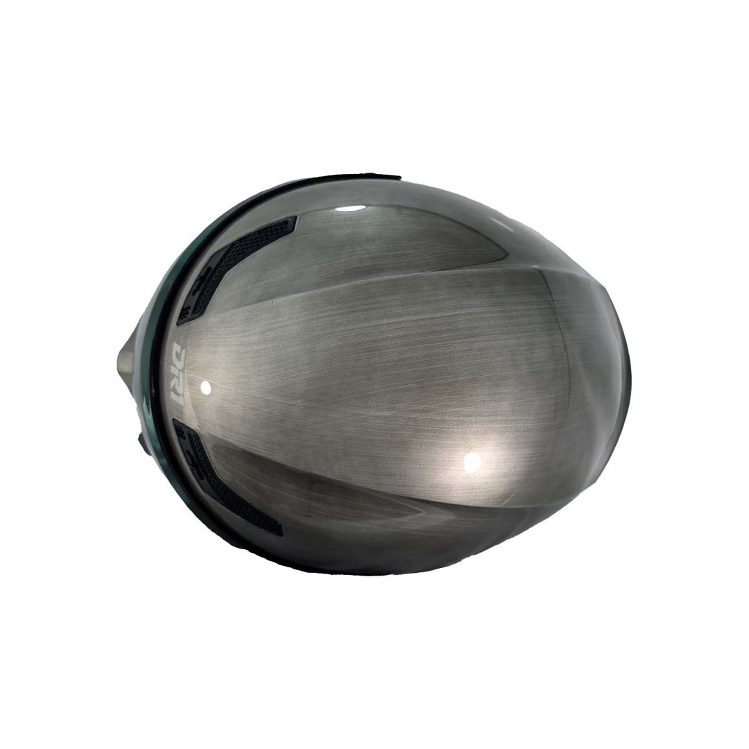 Casco Integral Dr1 K666 Solid Gris Metalizado Sp Negro