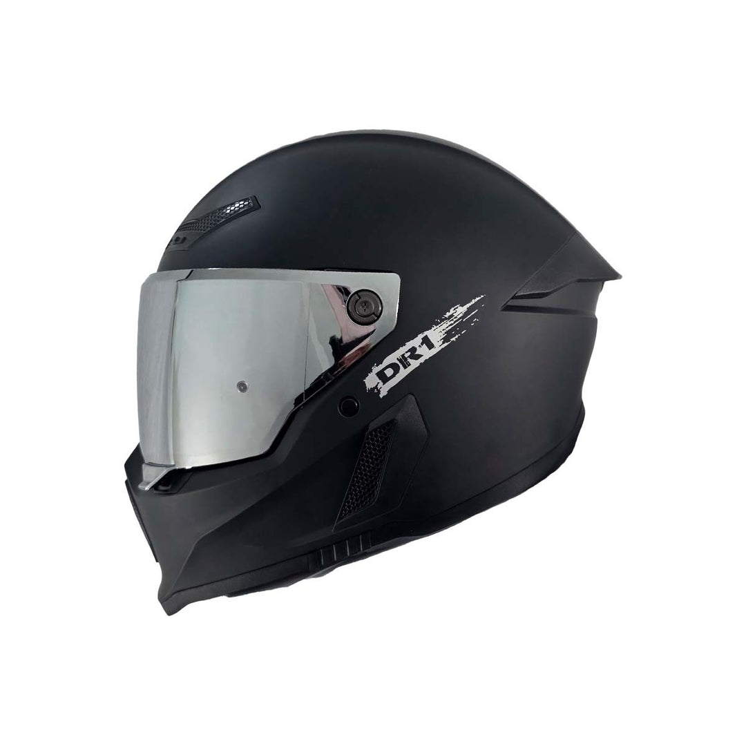 Casco Integral Dr1 K666 Solid Negro Mate Sp Negro