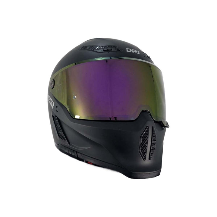 Casco Integral Dr1 K666 Solid Negro Mate Sp Fuscia