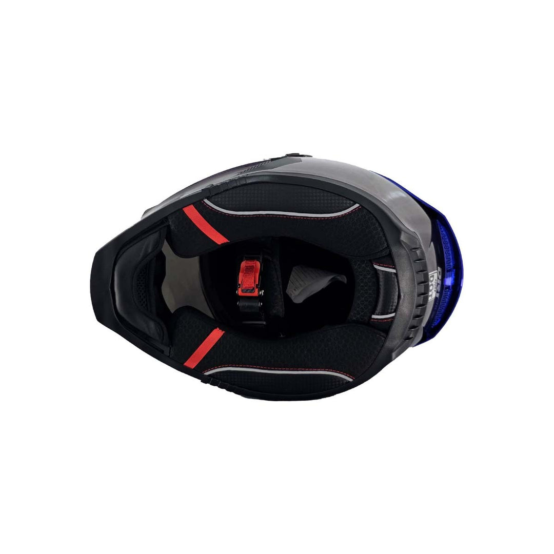 Casco Integral Dr1 K666 Solid Azul Camaleon Sp Morado