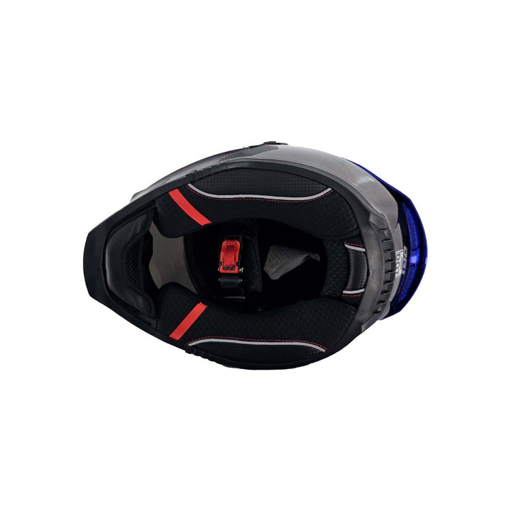 Casco Integral Dr1 K666 Solid Azul Camaleon Sp Morado