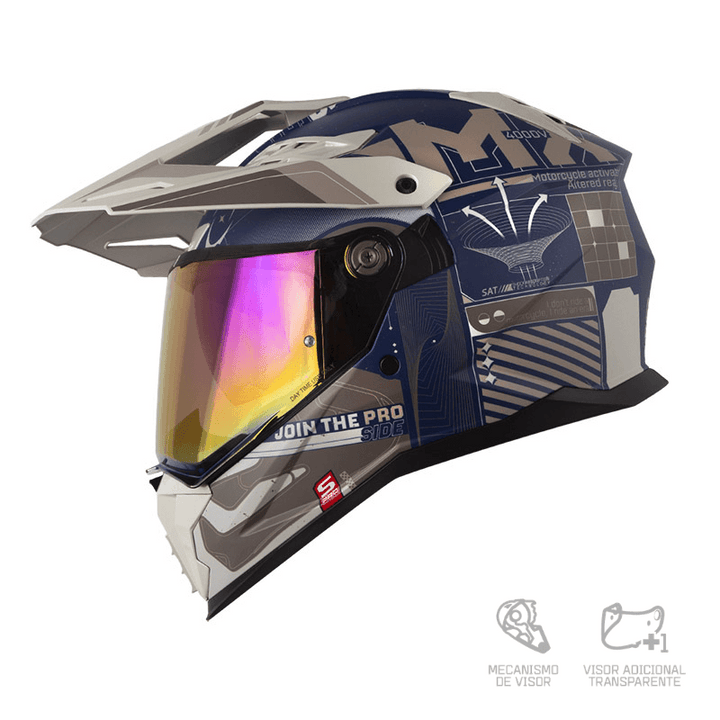 CASCO MUL SHAFT PRO MX400 CRYPTONE AZ.OS.M AR V SM CL IR RJ
