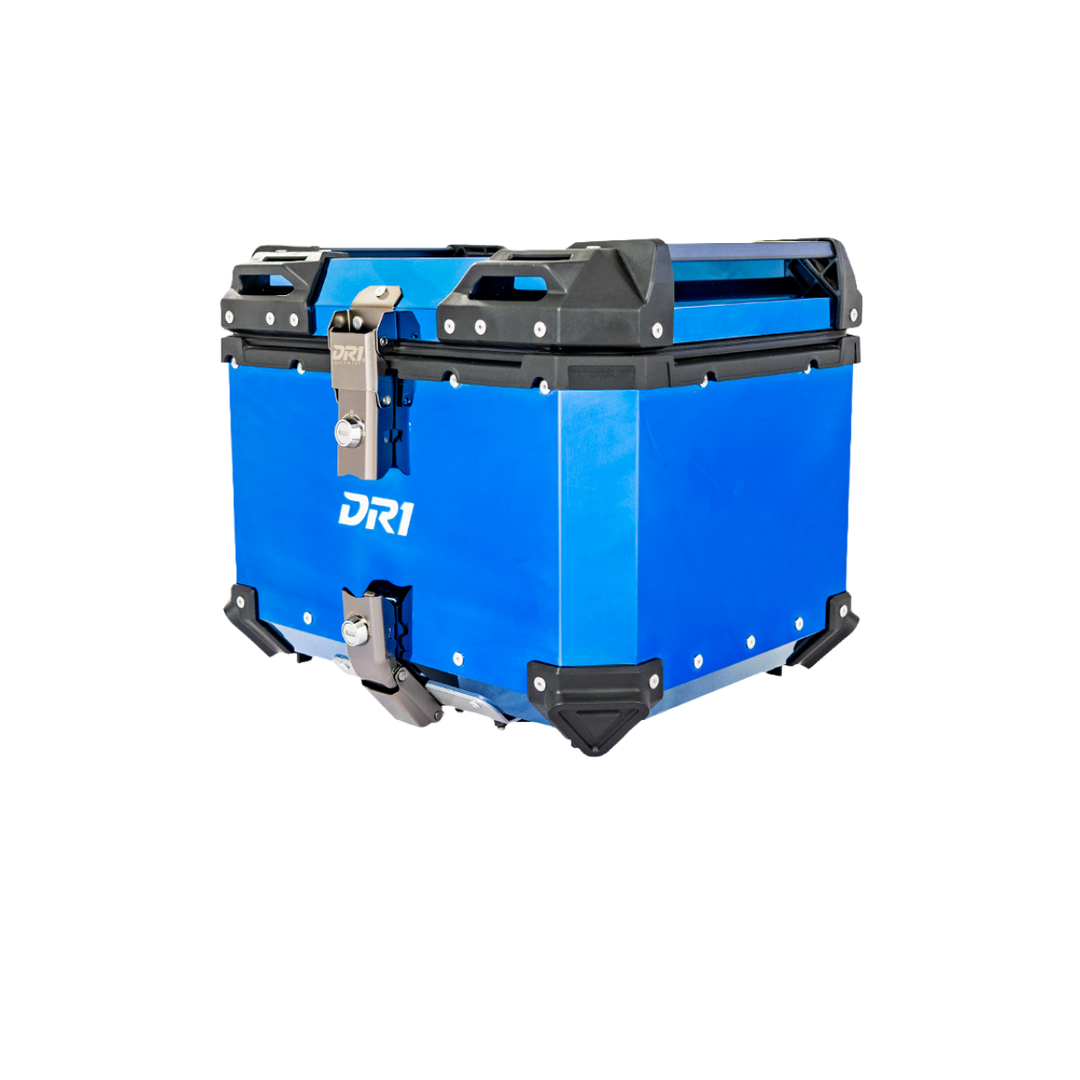MALETERO CUADRADO DR1 ALU PRO ACERO 45 LT AZUL