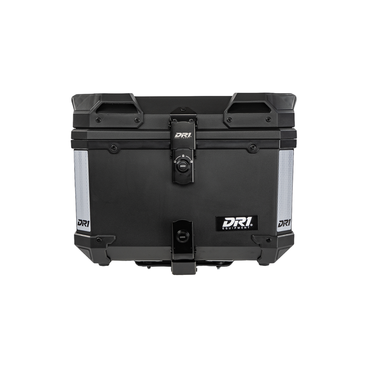 MALETERO CUADRADO DR1 THUNDER DOBLE CHAPA 45 LT POLIPROPILENO BASE ALUMINIO