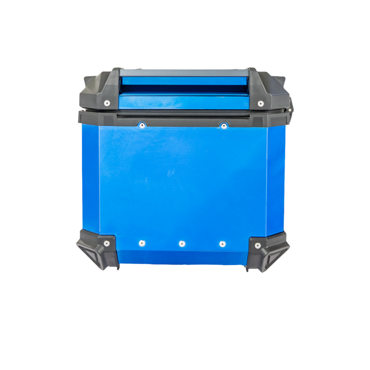 MALETERO CUADRADO DR1 ALU PRO ACERO 45 LT AZUL