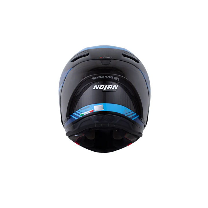 CASCO INT NOLAN X-804 RS ULTRA CARBON PIEGA 366 AZ.OS.B AZ.CL V SM
