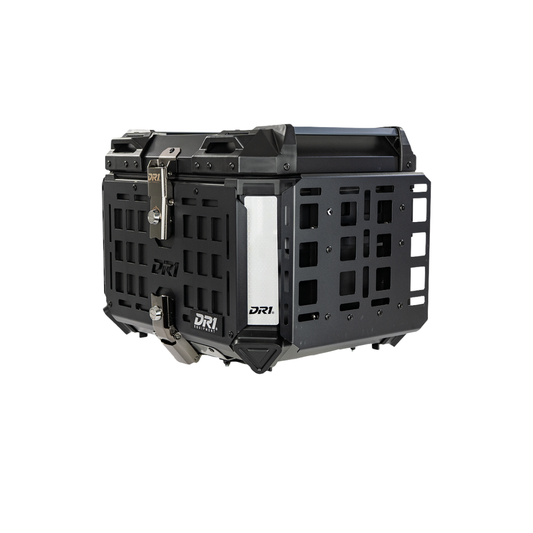 MALETERO DR1 ALUPRO TITAN ALUMINIO NEGRO 45 LT