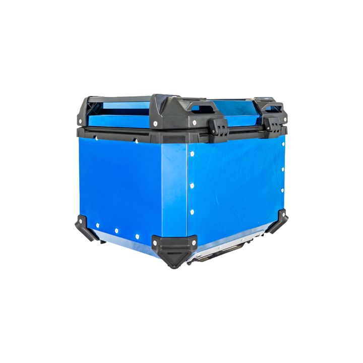 MALETERO CUADRADO DR1 ALU PRO ACERO 45 LT AZUL