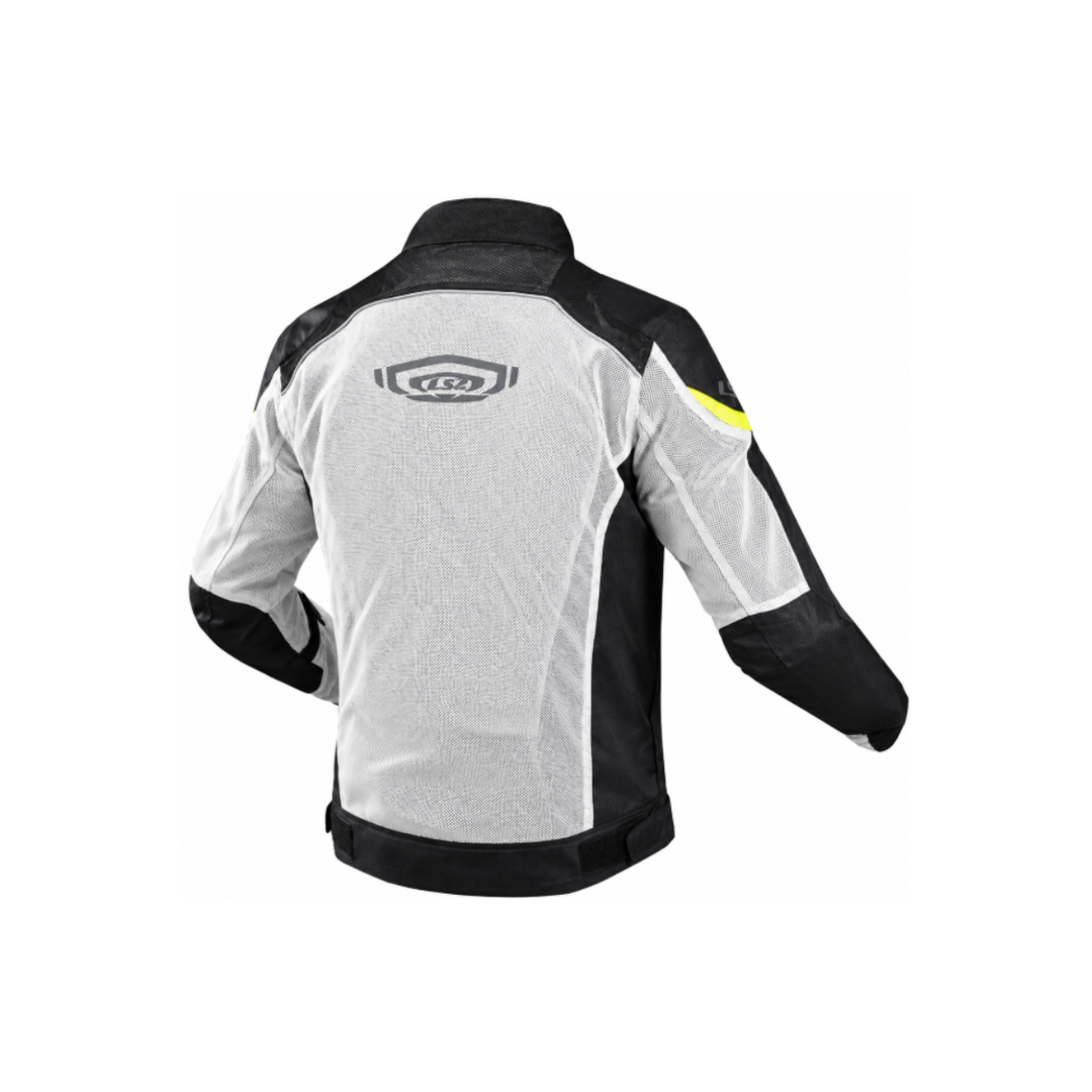 CHAQUETA PROT LS2 AIRY EVO MAN GRIS NEGRO AMARILLO