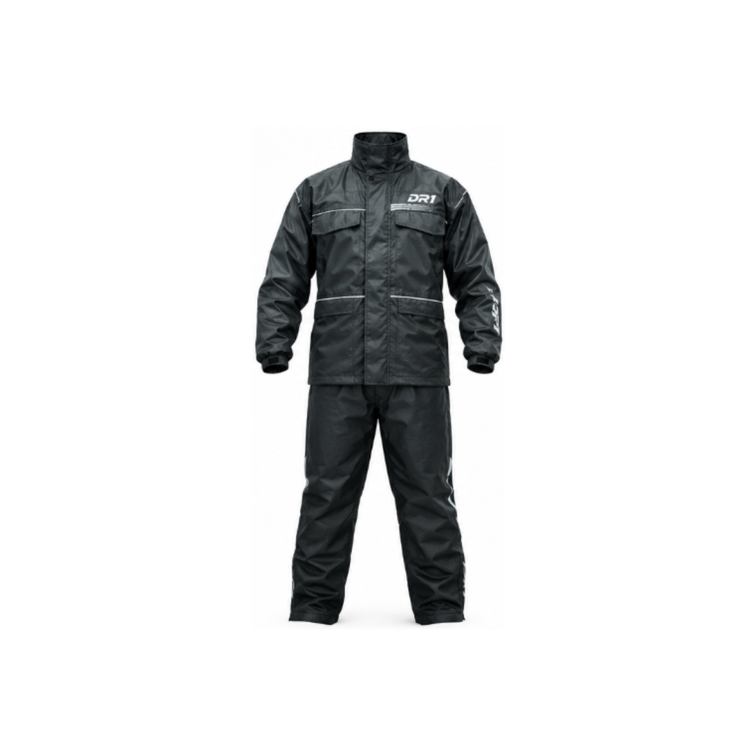 IMPERMEABLE DR1 RACING 2 P MEN SIN ZAPATON NEGRO