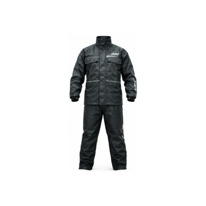 IMPERMEABLE DR1 RACING 2 P MEN SIN ZAPATON NEGRO