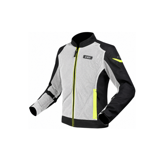 CHAQUETA PROT LS2 AIRY EVO MAN GRIS NEGRO AMARILLO