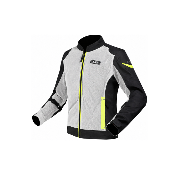 CHAQUETA PROT LS2 AIRY EVO MAN GRIS NEGRO AMARILLO