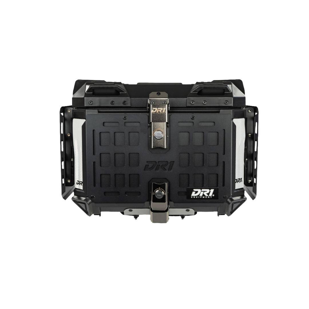 MALETERO DR1 ALUPRO TITAN ALUMINIO NEGRO 45 LT