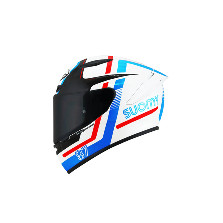 CASCO SUOMY TRACK-1 NINETY SEVEN WHITE RED E06