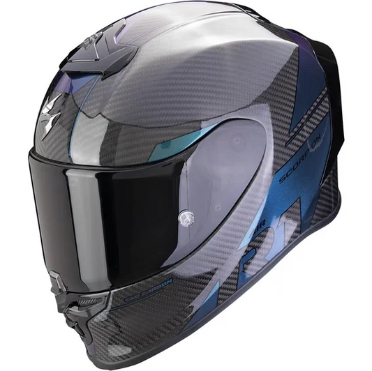 CASCO SCORPION EXO R1 EVO CARBONO ONYX NG CHAMELEON