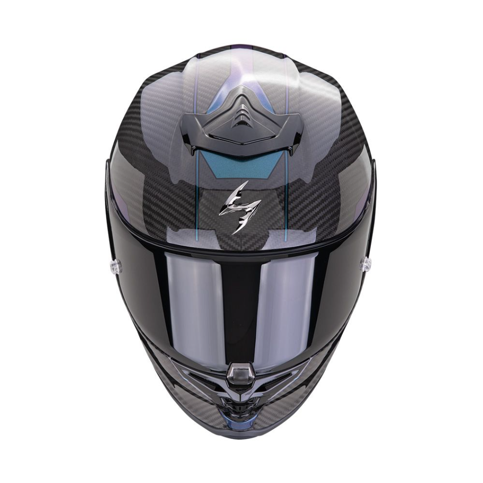CASCO SCORPION EXO R1 EVO CARBONO ONYX NG CHAMELEON