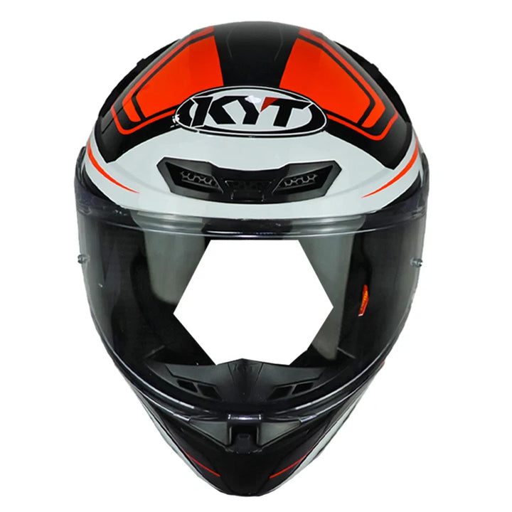 CASCO KYT TT-REVO OVERTECH BLACK ORANGE