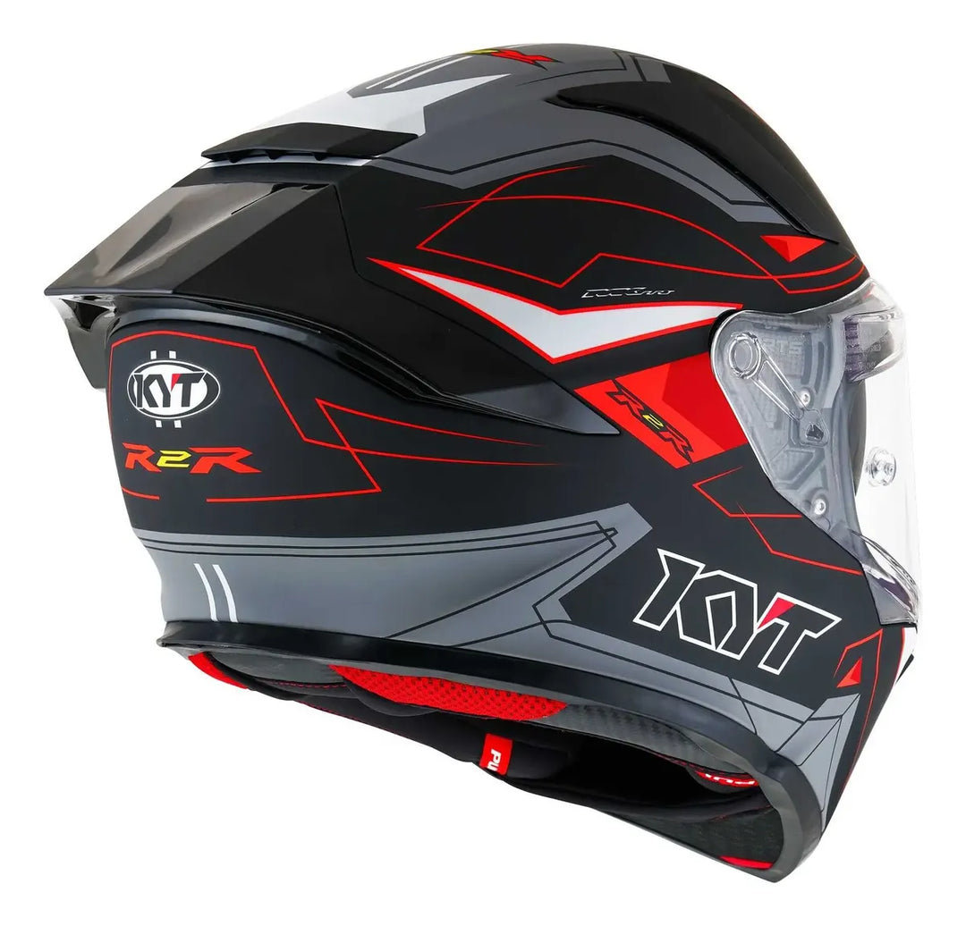 CASCO KYT R2R LED MATT BLACK GREY E06