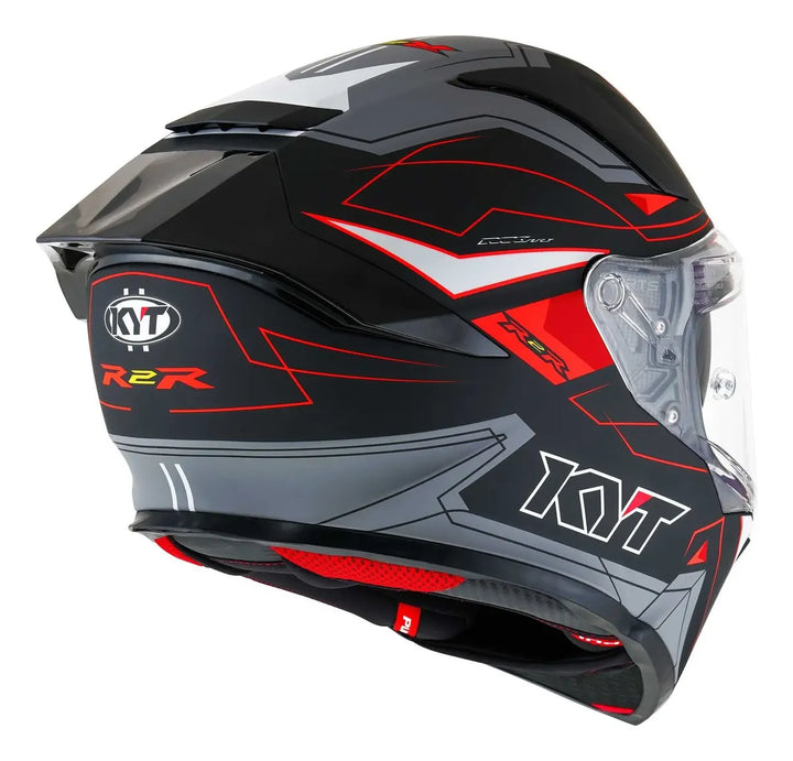 CASCO KYT R2R LED MATT BLACK GREY E06