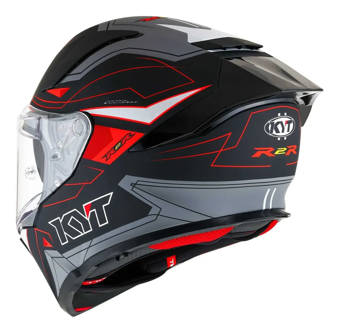 CASCO KYT R2R LED MATT BLACK GREY E06