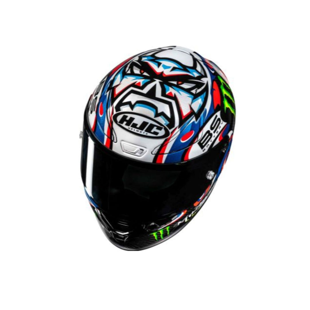 CASCO INT HJC RPHA1 V2 CARBON QUARTARARO LE MANS III MC 21 BL AZ V SM