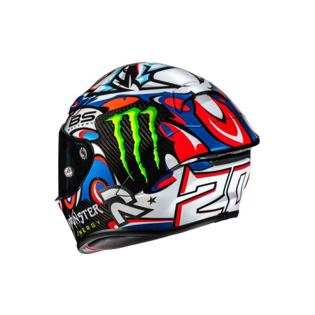 CASCO INT HJC RPHA1 V2 CARBON QUARTARARO LE MANS III MC 21 BL AZ V SM