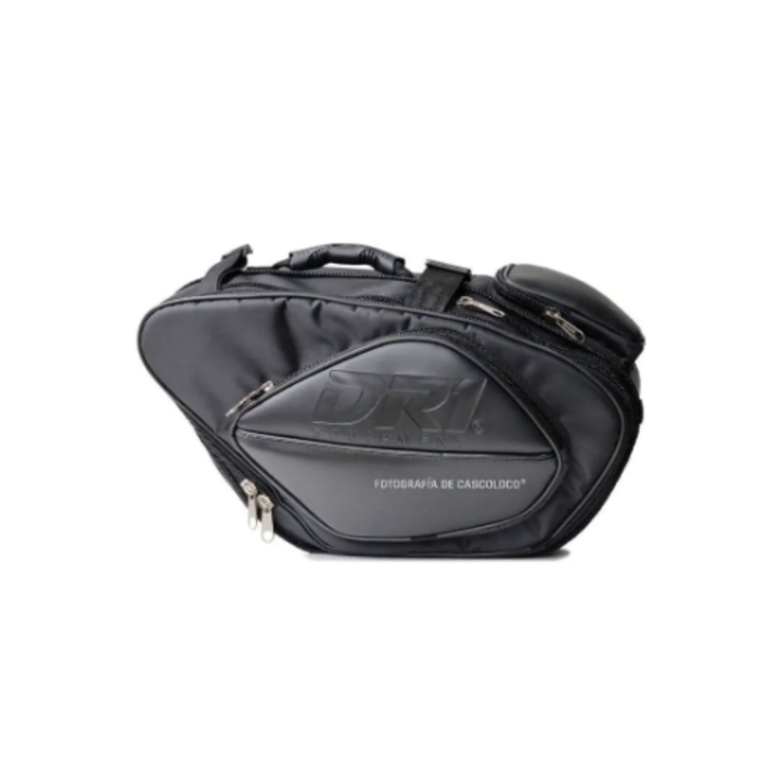 Maleta Para Moto Dr1 Par Alforja Grande Color Negro