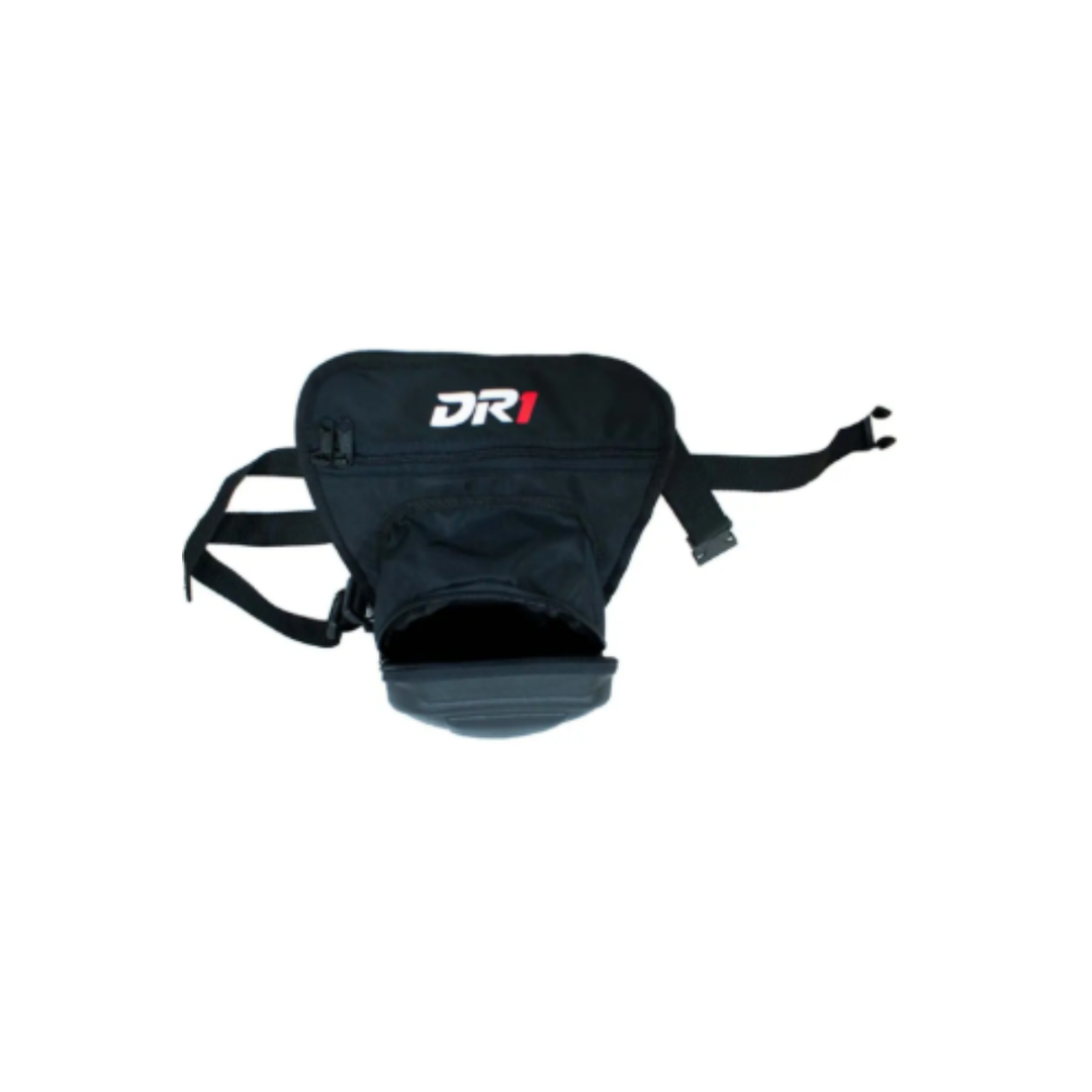Piernero Ajustable Para Motociclista Dr1 Rigido Negro