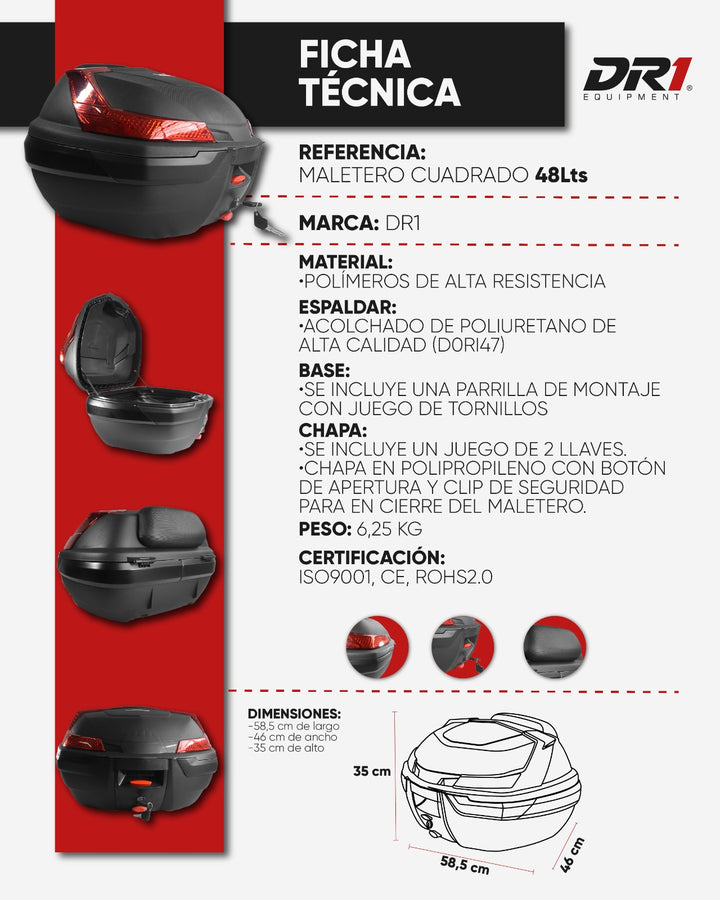 MALETERO   DR1 48 LT BLACK