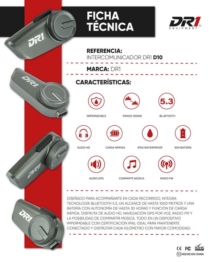 INTERCOMUNICADOR DR1 D10