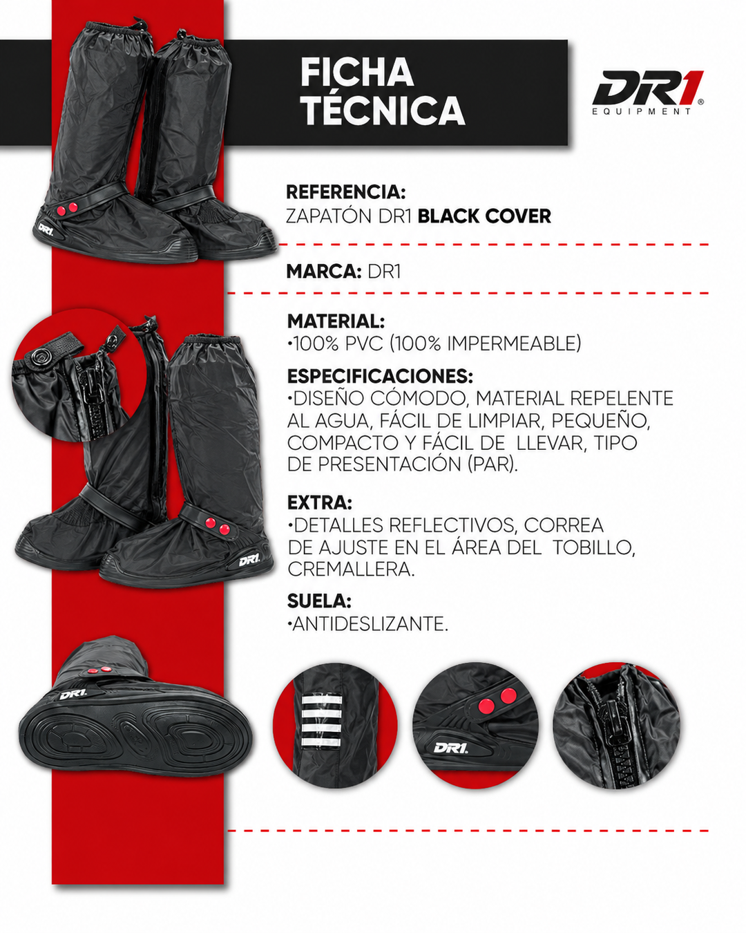 ZAPATON LARGO DR1 SILICONADO BLACK TREK