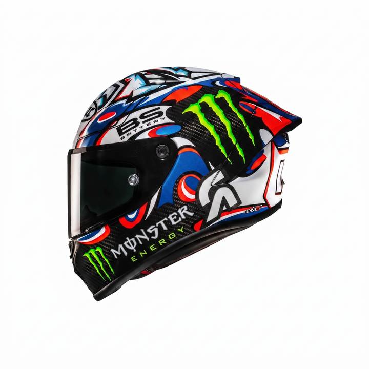 CASCO INT HJC RPHA1 V2 CARBON QUARTARARO LE MANS III MC 21 BL AZ V SM